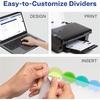 image:imageAvery Plastic 8Tab Binder Dividers with Pockets Style Edge Insertable Multicolor Tabs 1 Set 11293