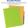 image:imageAvery PrePrinted JanDec Plastic Dividers for 3 Ring Binders 12Tab Set Multicolor 1 Set 11331Solid