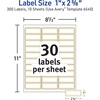 image:imageAvery Printable Address Labels 1 x 258 Matte White with Metallic Gold Borders Permanent Laser amp Inkjet Compatible 300 Blank Mailing Labels Great for Weddings Favors and More 06540