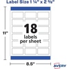 image:imageAvery Printable Dissolvable Rectangle Labels 114 x 238 White 90 Customizable Labels 4224One Size