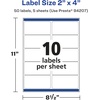image:imageAvery Printable Durable White Rectangle Labels Sure Feed Technology 2 x 4 Waterproof Labels Laser amp PigmentBased Inkjet Compatible 500 Total Great for Product Branding Marketing and More50 labels