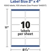 image:imageAvery Printable Durable White Rectangle Labels Sure Feed Technology 2 x 4 Waterproof Labels Laser amp PigmentBased Inkjet Compatible 500 Total Great for Product Branding Marketing and More1 000 labels