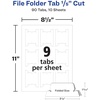 image:imageAvery Printable Hanging File Folder Tabs 15 Cut White 90 Total 55675 pack