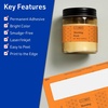 image:imageAvery Printable Rectangle Labels Sure Feed Technology 214 x 734 Bright Orange Labels PrinttoTheEdge LaserInkjet Printable 320 Total Great for Candles and Jars160 labels
