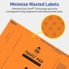 image:imageAvery Printable Rectangle Labels Sure Feed Technology 214 x 734 Bright Orange Labels PrinttoTheEdge LaserInkjet Printable 320 Total Great for Candles and Jars80 labels