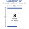 image:imageAvery Printable Rectangular Labels Sure Feed Technology 2 x 3 Matte White Permanent Adhesive LaserInkjet Printable 200 Blank Labels Great for Product Merchandising Stickers and More 5619