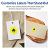 image:imageAvery Printable Round Labels Sure Feed Technology 34 Diameter Neon Yellow Labels PrinttoTheEdge LaserInkjet 3200 Total Great for Price Stickers and Mailing Seals3 200 labels