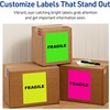image:imageAvery Printable Shipping Labels 812 x 11 Assorted Neon Colors Magenta Green and Yellow Laser amp Inkjet Compatible 15 Blank Labels Total 5975Neon Green
