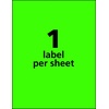 image:imageAvery Printable Shipping Labels 812 x 11 Assorted Neon Colors Magenta Green and Yellow Laser amp Inkjet Compatible 15 Blank Labels Total 5975Neon Green