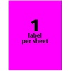 image:imageAvery Printable Shipping Labels 812 x 11 Assorted Neon Colors Magenta Green and Yellow Laser amp Inkjet Compatible 15 Blank Labels Total 5975Neon Magenta