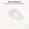 image:imageAvery SelfAdhesive Hole Reinforcement Stickers 14 Diameter Hole Punch Reinforcement Labels White NonPrintable 200 Labels Total 57291 200 labels