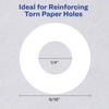 image:imageAvery SelfAdhesive Hole Reinforcement Stickers 14 Diameter Hole Punch Reinforcement Labels White NonPrintable 200 Labels Total 5729200 labels
