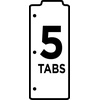 image:imageAvery Snapin Bookmark Plastic Dividers for 3 Ring Binders 5Tab Set Multicolor with White Labels 1 Set 249083 Sets
