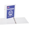 image:imageAvery Standard View 3 Ring Binders 05 Round Rings 100Sheet Capacity 07 Inch Wide Spine White Binders Ideal for Lightweight Organization and Occasional Referencing 12Pack of 0570605