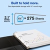 image:imageAvery Standard View 3 Ring Binders 05 Round Rings 100Sheet Capacity 07 Inch Wide Spine White Binders Ideal for Lightweight Organization and Occasional Referencing 12Pack of 0570615