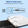 image:imageAvery Standard View 3 Ring Binders 2 Round Rings 375Sheet Capacity 28 Inch Wide Spine Black Binders Ideal for Lightweight Organization and Occasional Referencing 12Pack of 057303