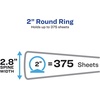 image:imageAvery Standard View 3 Ring Binders 2 Round Rings 375Sheet Capacity 28 Inch Wide Spine Black Binders Ideal for Lightweight Organization and Occasional Referencing 4Pack of 19205