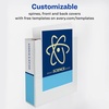 image:imageAvery Standard View 3 Ring Binders 2 Round Rings 375Sheet Capacity 28 Inch Wide Spine White Binders Ideal for Lightweight Organization and Occasional Referencing 4Pack of 192023