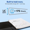 image:imageAvery Standard View 3 Ring Binders 2 Round Rings 375Sheet Capacity 28 Inch Wide Spine White Binders Ideal for Lightweight Organization and Occasional Referencing 4Pack of 192021