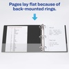 image:imageAvery Standard View 3 Ring Binders 3 Round Rings 460Sheet Capacity 35 Inch Wide Spine Black Binders Ideal for Lightweight Organization and Occasional Referencing 4Pack of 03361