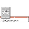 image:imageAvery TrueBlock File Folder Labels 23 x 3716 750 Printable Labels WhiteOrange Permanent 5166One Size
