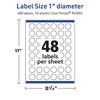 image:imageAvery TrueBlock Matte White Round Labels Sure Feed Technology 1 Diameter 480 Matte White Labels PrinttoTheEdge LaserInkjet Printable Great for Product Merchandising Stickers480 labels