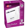 image:imageAvery Two Pocket Folders Holds up to 40 Sheets Business Card Slot 25 White Folders 47991White