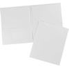 image:imageAvery Two Pocket Folders Holds up to 40 Sheets Business Card Slot 25 White Folders 47991White