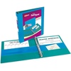 image:imageAvery TwoTone Durable View 3 Ring Binder 1 Inch Slant Rings VioletSoft Blue Binder 17131BlueTeal