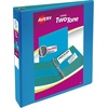 image:imageAvery TwoTone Durable View 3 Ring Binder 1 Inch Slant Rings VioletSoft Blue Binder 17131BlueTeal