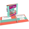 image:imageAvery TwoTone Durable View 3 Ring Binder 1 Inch Slant Rings VioletSoft Blue Binder 17131MintCoral