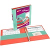 image:imageAvery TwoTone Durable View 3 Ring Binder 1 Inch Slant Rings VioletSoft Blue Binder 17131MintCoral