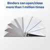 image:imageAvery Ultralast 3 Ring Binders 1 Inch Slant Rings Assorted 2 Black 2 Blue 1 Red 1 White 6 Binders 79728Blue