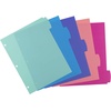 image:imageAvery Write amp Erase Dividers for 3 Ring Binders 5 Tabs per Set Multicolor Big Tabs Pastels Binder Dividers Great for Organizing Reports Projects and More 16270