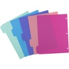 image:imageAvery Write amp Erase Dividers for 3 Ring Binders 5 Tabs per Set Multicolor Big Tabs Pastels Binder Dividers Great for Organizing Reports Projects and More 16270