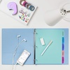 image:imageAvery Write amp Erase Dividers for 3 Ring Binders 5 Tabs per Set Multicolor Big Tabs Pastels Binder Dividers Great for Organizing Reports Projects and More 16270