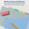 image:imageAvery Write amp Erase Durable Plastic Mini Dividers for 3 Ring Binders and 7Ring Binders 55 x 85 5Tab Set Multicolor 1 Set 16180