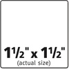image:imageSquare Labels with Sure Feed and TrueBlock 15 x 15 White 600Pack1