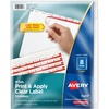 image:imageAvery 3Tab Dividers for 3 Ring Binder Easy Print amp Apply Clear Label Strip Index Maker Customizable White Tabs 25 Sets 114451 Set