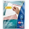 image:imageAvery 8 Tab Dividers for 3 Ring Binder Easy Print amp Apply Clear Label Strip for Copiers Index Maker Customizable White Tabs 5 Sets 114225set Pack of 10