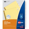 image:imageAvery 8Tab Binder Dividers Insertable Clear Big Tabs 1 Set 1111248 Sets