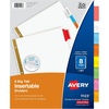 image:imageAvery 8Tab Binder Dividers Insertable Multicolor Big Tabs 1 Set 11123