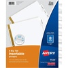image:imageAvery Big Tab Insertable Dividers for 3 Ring Binders 8Tab Sets White Paper Clear Tabs 6 Binder Divider Sets 411241 Set