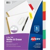 image:imageAvery Big Tab Write amp Erase Dividers for 3 Ring Binders 5Tab Set Multicolor Divider Tabs 1 Set of Binder Dividers Great for Organizing Projects Reports Finances and More 23076