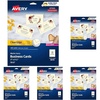 image:imageAvery Clean Edge Printable Business Cards with Sure Feed Technology 2 x 35 Ivory 200 Blank Cards for Laser Printers 5876One Size Pack of 5