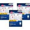 image:imageAvery Clean Edge Printable Business Cards with Sure Feed Technology 2 x 35 White 1000 Blank Cards for Inkjet Printers 088701000 cards Pack of 3