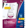 image:imageAvery Dividers for 3 Ring Binders 12 Tabs per Set Customizable Table of Contents Classic White Tabs Great for Organizing Reports Projects and More 3 Sets of 110780