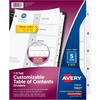 image:imageAvery Dividers for 3 Ring Binders 5 Tabs per Set Customizable Table of Contents Classic White Tabs Great for Organizing Reports Projects and More 6 Sets of 118215 Tab Pack of 12