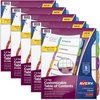 image:imageAvery Dividers for 3 Ring Binders 5 Tabs per Set Customizable Table of Contents Multicolor Arched Tabs Great for Organizing Reports Projects and More 11840