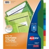 image:imageAvery Dividers for 3 Ring Binders 8Tab Sets TwoPocket Plastic Binder Dividers with Tabs Multicolor 1 Set 119070